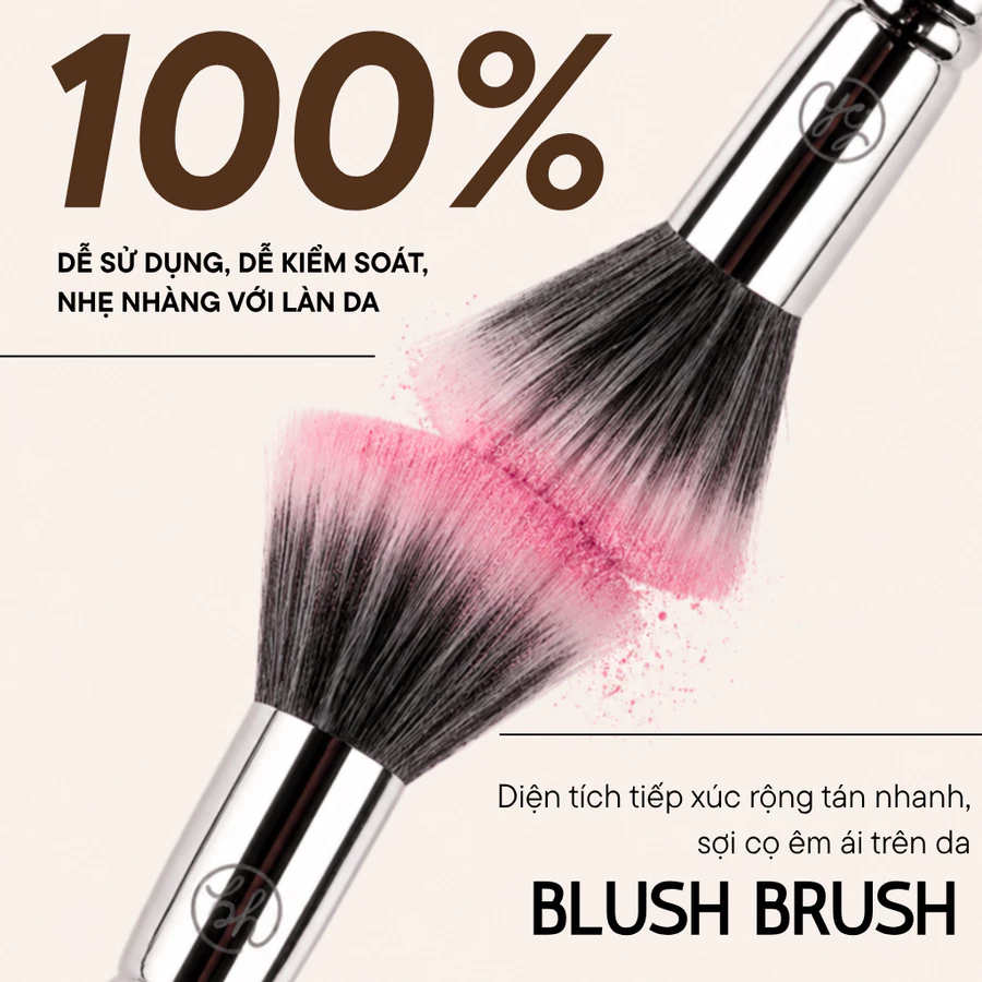 Cọ Má Hồng BH Cosmetics Blush Brush BH515
